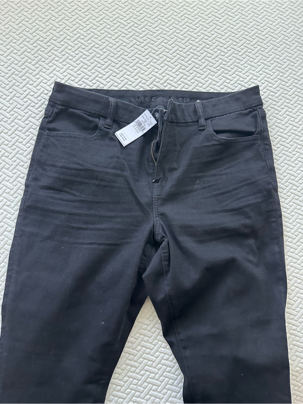 American Eagle Outfitters Black Casual Zip Pants